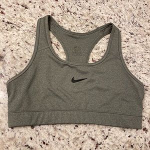 NIKE DRI-FIT gray sports bra